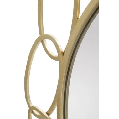 Lustro CHAIN GOLD Ø 84X2 cm
